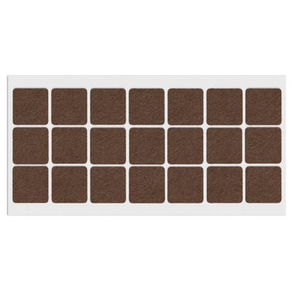 Feltrini adesivi per Mobili 30x30mm - Nero, Marrone, Bianco NTP Marrone 