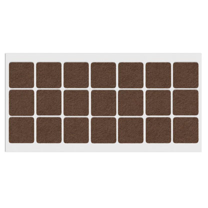 Feltrini adesivi per Mobili 30x30mm - Nero, Marrone, Bianco NTP Marrone 
