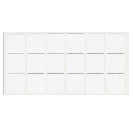 Feltrini adesivi per Mobili 35x35mm - Nero, Marrone, Bianco NTP Bianco 