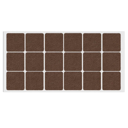 Feltrini adesivi per Mobili 35x35mm - Nero, Marrone, Bianco NTP Marrone 