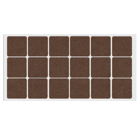 Feltrini adesivi per Mobili 35x35mm - Nero, Marrone, Bianco NTP Marrone 