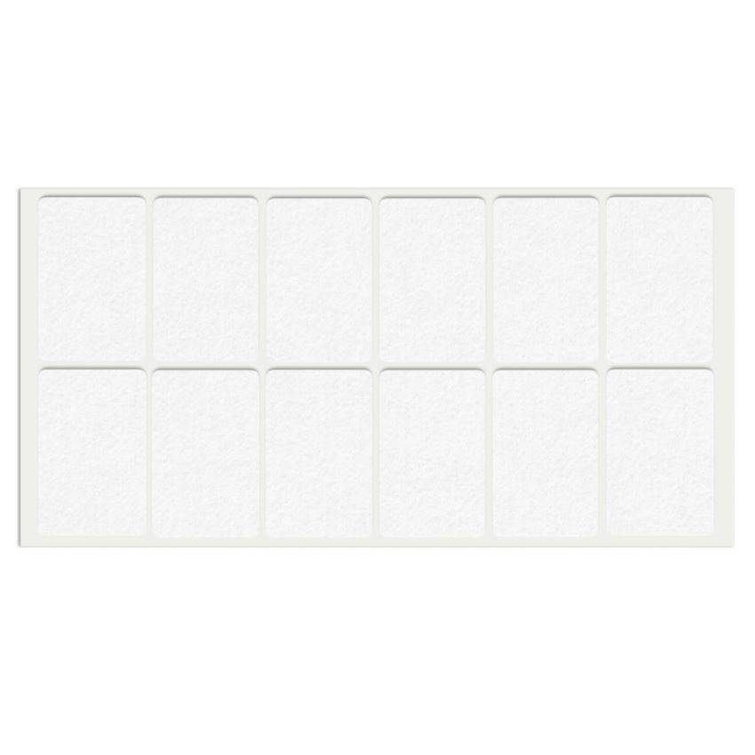 Feltrini adesivi per Mobili 35x55mm - Nero, Marrone, Bianco NTP Bianco 