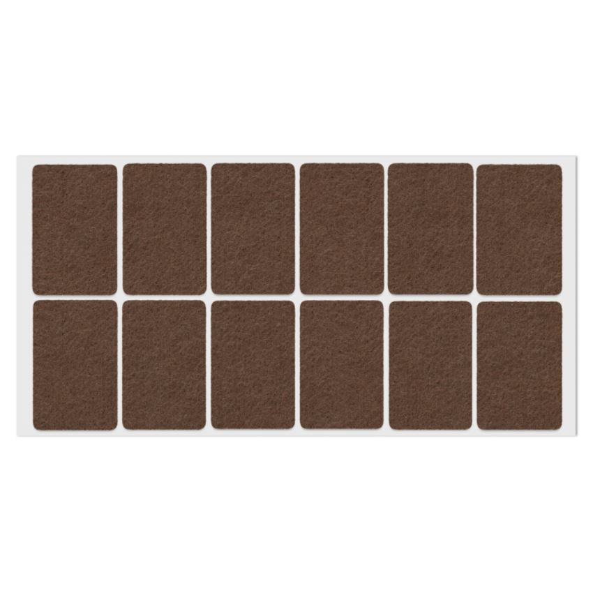 Feltrini adesivi per Mobili 35x55mm - Nero, Marrone, Bianco NTP Marrone 