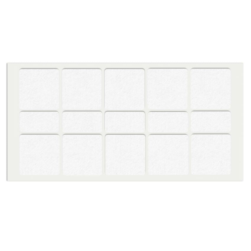 Feltrini adesivi per Mobili 40x40mm - Nero, Marrone, Bianco NTP Bianco 