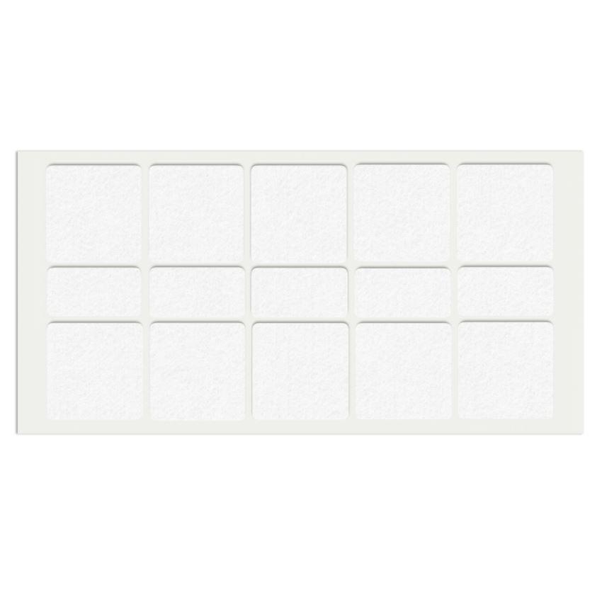 Feltrini adesivi per Mobili 40x40mm - Nero, Marrone, Bianco NTP Bianco 