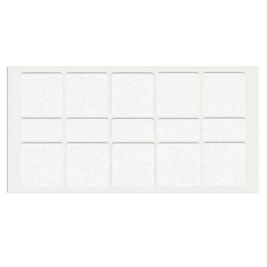 Feltrini adesivi per Mobili 40x40mm - Nero, Marrone, Bianco NTP Bianco 