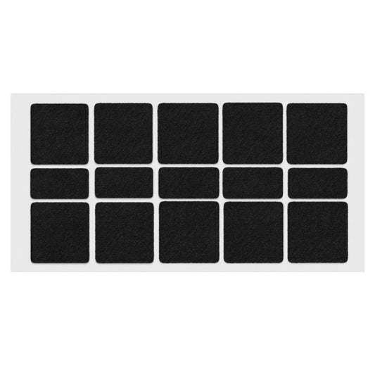 Feltrini adesivi per Mobili 40x40mm - Nero, Marrone, Bianco NTP Nero 