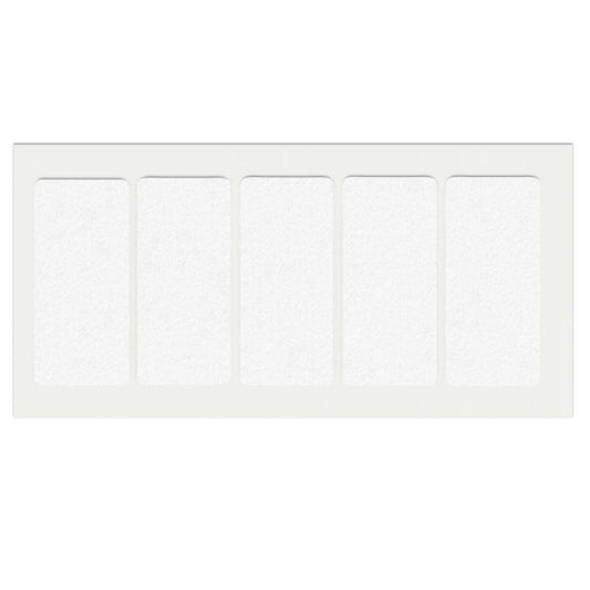 Feltrini adesivi per Mobili 40x90mm - Nero, Marrone, Bianco NTP Bianco 