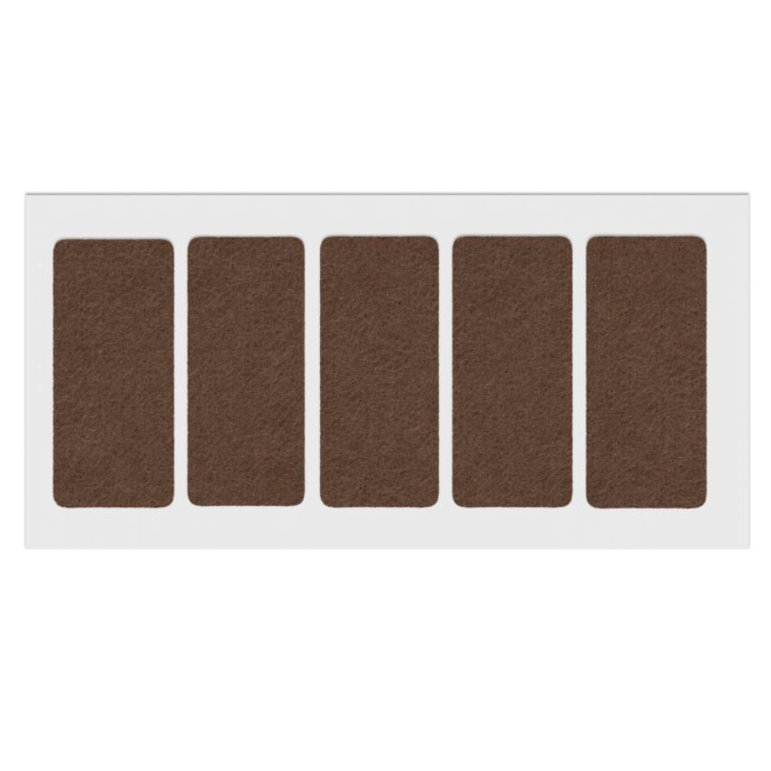 Feltrini adesivi per Mobili 40x90mm - Nero, Marrone, Bianco NTP Marrone 