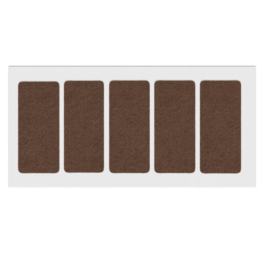 Feltrini adesivi per Mobili 40x90mm - Nero, Marrone, Bianco NTP Marrone 
