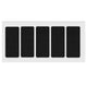 Feltrini adesivi per Mobili 40x90mm - Nero, Marrone, Bianco NTP Nero 