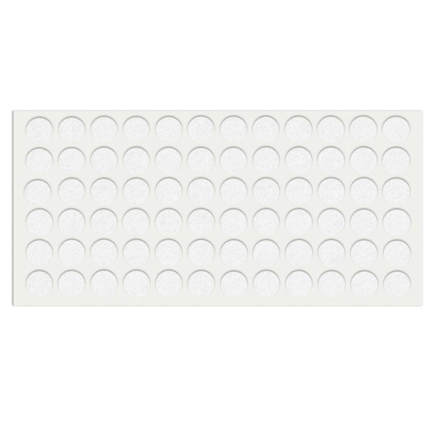 Feltrini adesivi per Mobili Ø15mm - Nero, Marrone, Bianco NTP Bianco 