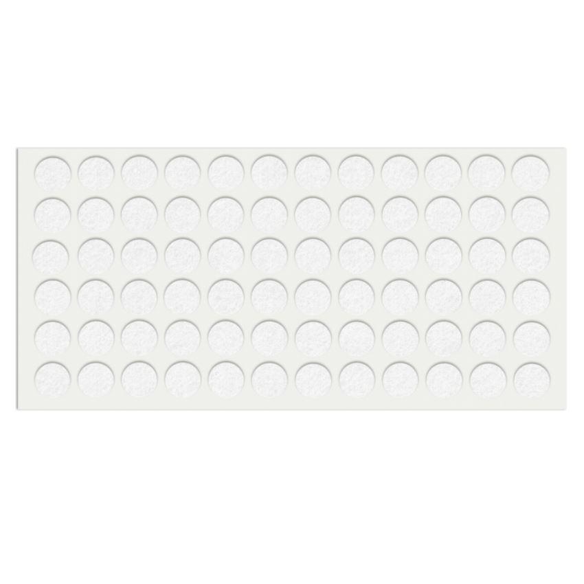 Feltrini adesivi per Mobili Ø15mm - Bianco