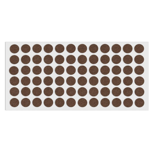 Feltrini adesivi per Mobili Ø15mm - Nero, Marrone, Bianco NTP Marrone 