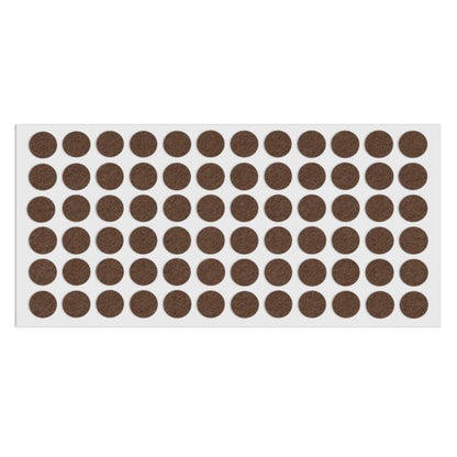 Feltrini adesivi per Mobili Ø15mm - Nero, Marrone, Bianco NTP Marrone 