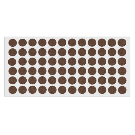 Feltrini adesivi per Mobili Ø15mm - Nero, Marrone, Bianco NTP Marrone 