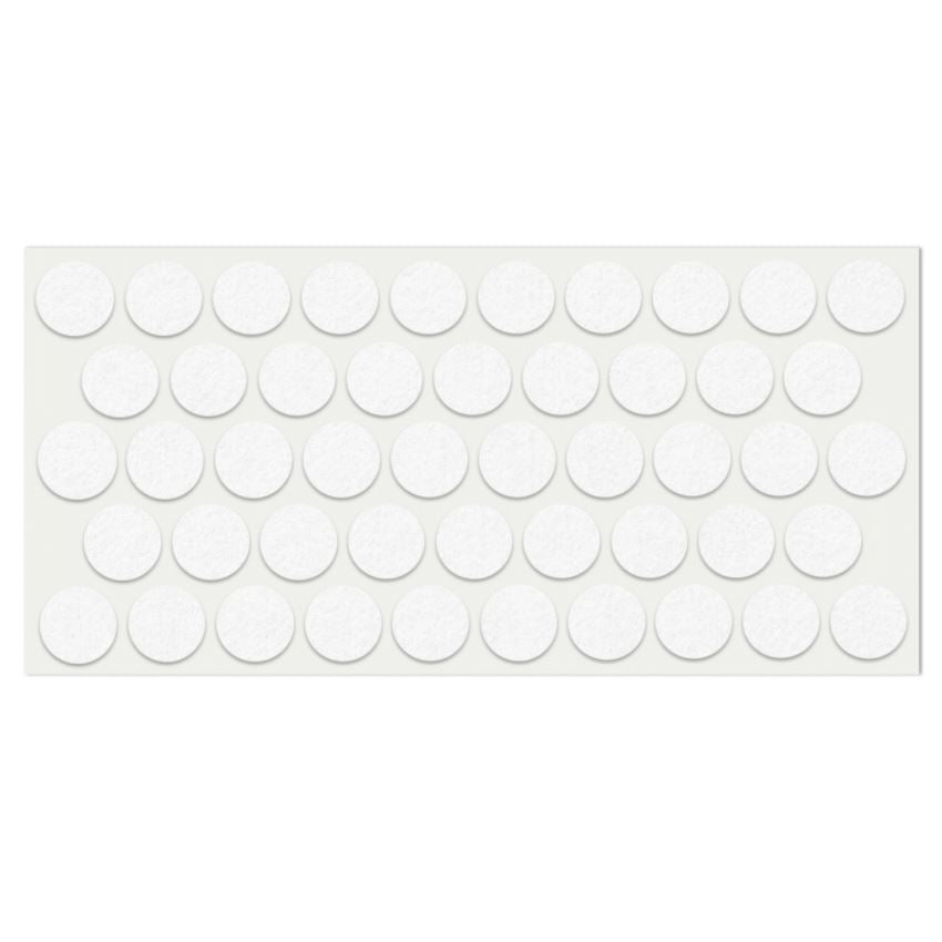 Feltrini adesivi per Mobili Ø20mm - Nero, Marrone, Bianco NTP Bianco 