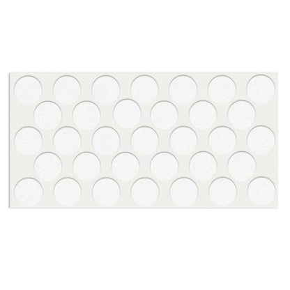 Feltrini adesivi per Mobili Ø24mm - Nero, Marrone, Bianco NTP Bianco 
