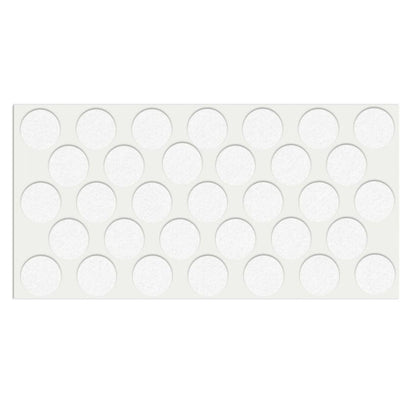 Feltrini adesivi per Mobili Ø24mm - Nero, Marrone, Bianco NTP Bianco 