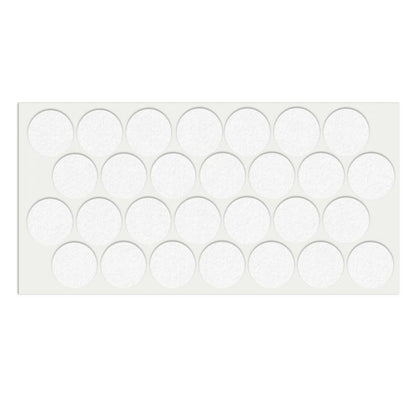 Feltrini adesivi per Mobili Ø28mm - Nero, Marrone, Bianco NTP Bianco 