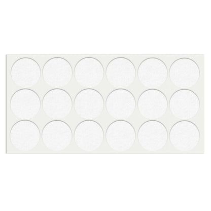 Feltrini adesivi per Mobili Ø35mm - Nero, Marrone, Bianco NTP Bianco 