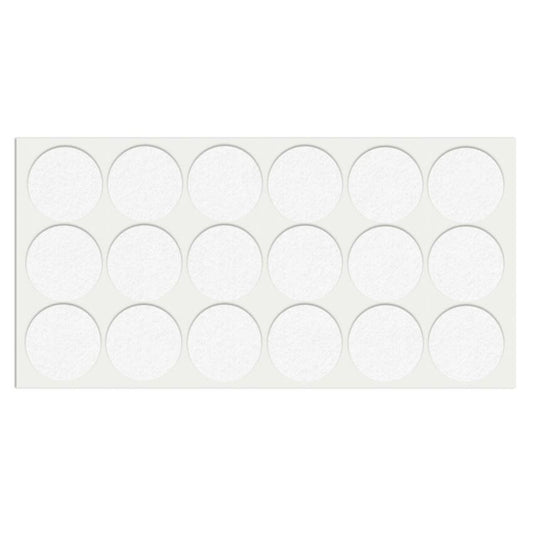 Feltrini adesivi per Mobili Ø35mm - Nero, Marrone, Bianco NTP Bianco 