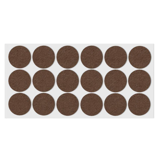 Feltrini adesivi per Mobili Ø35mm - Nero, Marrone, Bianco NTP Marrone 