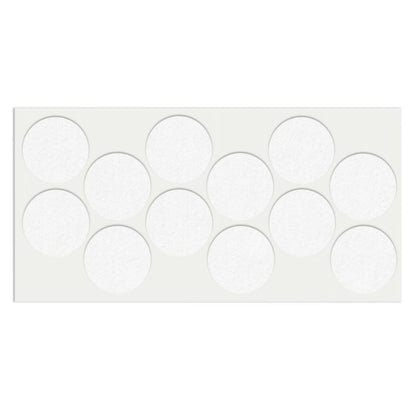Feltrini adesivi per Mobili Ø40mm - Nero, Marrone, Bianco NTP Bianco 