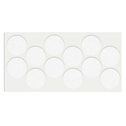 Feltrini adesivi per Mobili Ø40mm - Nero, Marrone, Bianco NTP Bianco 