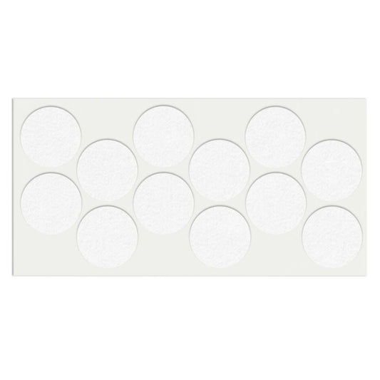 Feltrini adesivi per Mobili Ø40mm - Nero, Marrone, Bianco NTP Bianco 