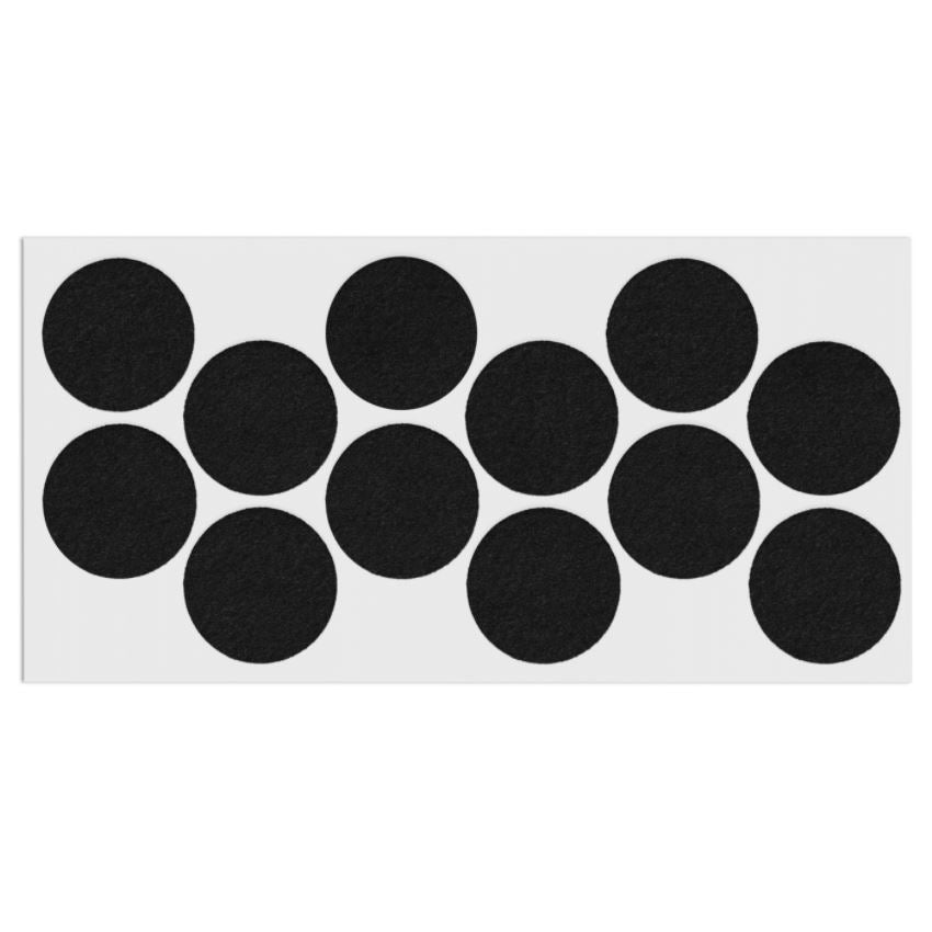 Feltrini adesivi per Mobili Ø40mm - Nero, Marrone, Bianco NTP Nero 