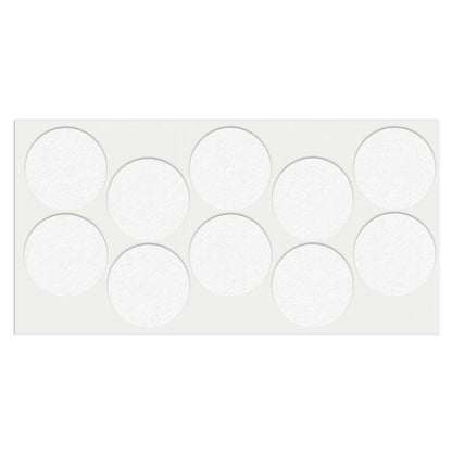 Feltrini adesivi per Mobili Ø45mm - Nero, Marrone, Bianco NTP Bianco 