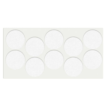 Feltrini adesivi per Mobili Ø45mm - Nero, Marrone, Bianco NTP Bianco 