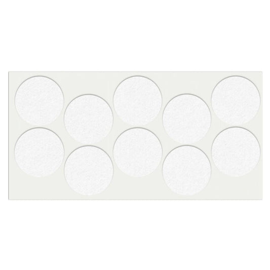 Feltrini adesivi per Mobili Ø45mm - Nero, Marrone, Bianco NTP Bianco 