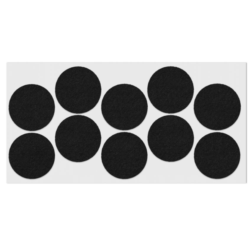 Feltrini adesivi per Mobili Ø45mm - Nero, Marrone, Bianco NTP Nero 