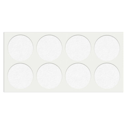 Feltrini adesivi per Mobili Ø50mm - Nero, Marrone, Bianco NTP Bianco 