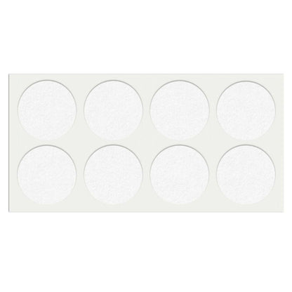 Feltrini adesivi per Mobili Ø50mm - Nero, Marrone, Bianco NTP Bianco 