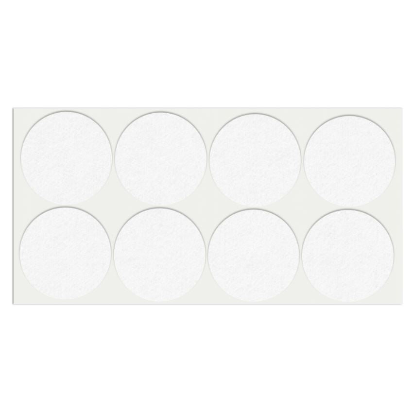 Feltrini adesivi per Mobili Ø55mm - Nero, Marrone, Bianco NTP Bianco 