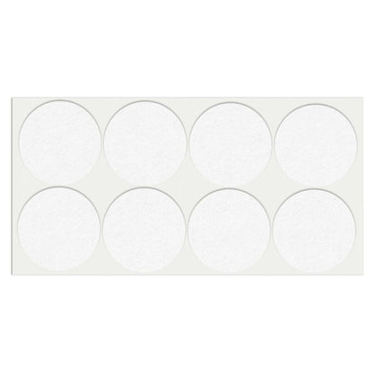 Feltrini adesivi per Mobili Ø55mm - Nero, Marrone, Bianco NTP Bianco 