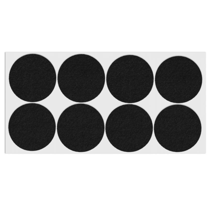 Feltrini adesivi per Mobili Ø55mm - Nero, Marrone, Bianco NTP Nero 