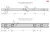 Guide per cassetti con cuscinetti a sfera (sinistra e destra), H35