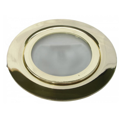 Lampada alogena rotonda NTP Ottone lucido 