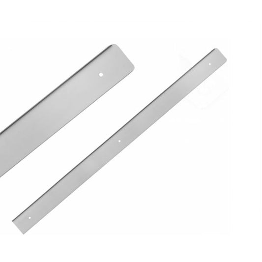 Listello per piano di lavoro 38mm R-3 - Argento anodizzato NTP A destra 