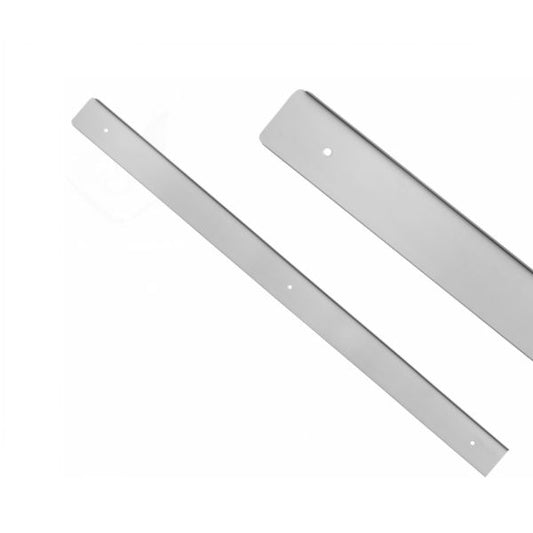 Listello per piano di lavoro 38mm R-3 - Argento anodizzato NTP A sinistra 