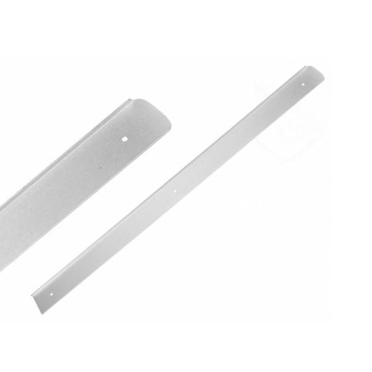 Listello per piano di lavoro 38mm R-5.5 - Argento anodizzato NTP A destra 