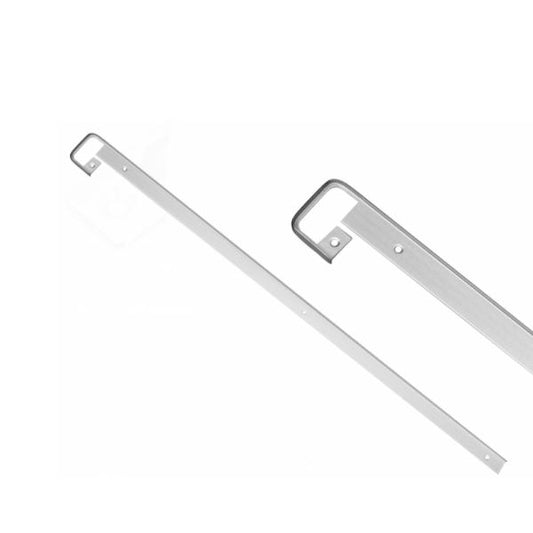 Listello per piano di lavoro da cucina perpendicolare 38mm R-5.5 - Argento anodizzato NTP 