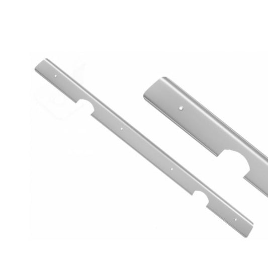 Listello per piano di lavoro da cucina perpendicolare 38mm R-5.5 - Argento NTP 