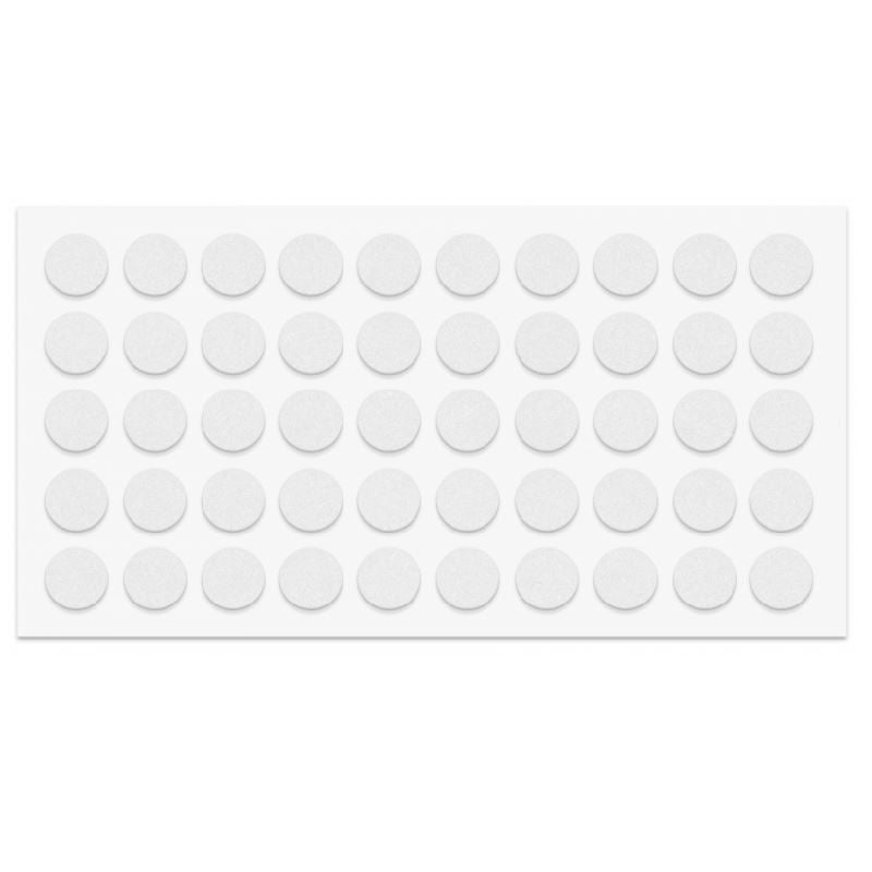 Paracolpi adesivi in silicone Bianco Ø10mm - 30 pezzi NTP Bianco 