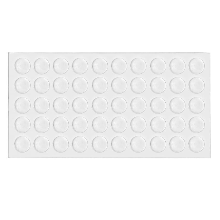 Paracolpi autoadesivi in silicone Ø9x2mm - 50 pezzi NTP Ø9x2mm 