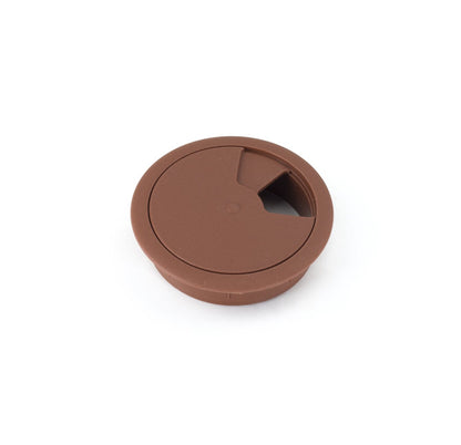Passacavo in plastica per scrivania Ø60mm - Extra marrone scuro Furnica 